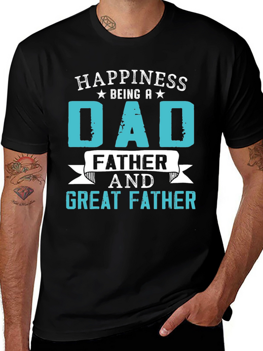 Happiness Being A Dad Graphic T-Shirt
