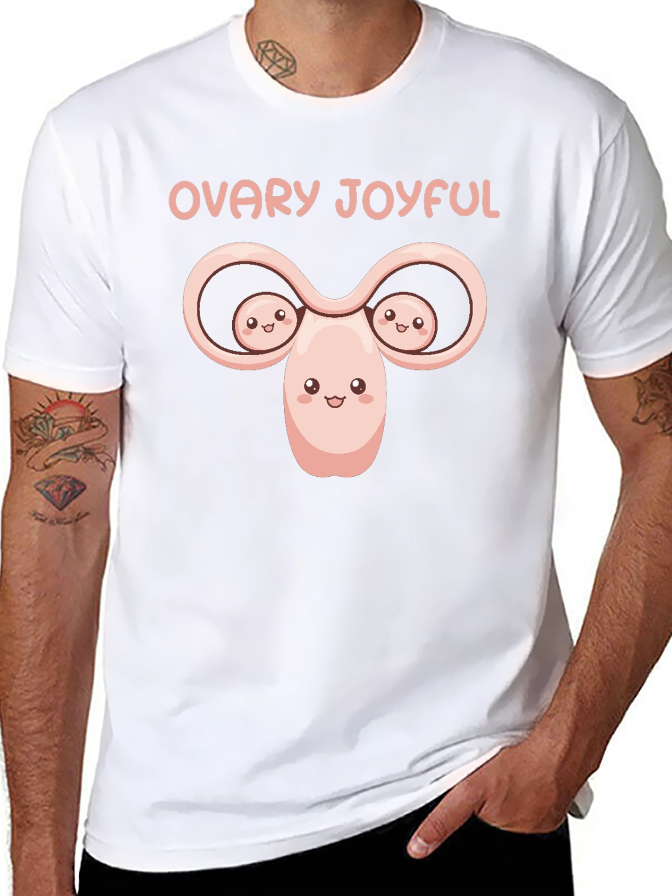 Ovary Joyful T-Shirt - Black Humor Tee