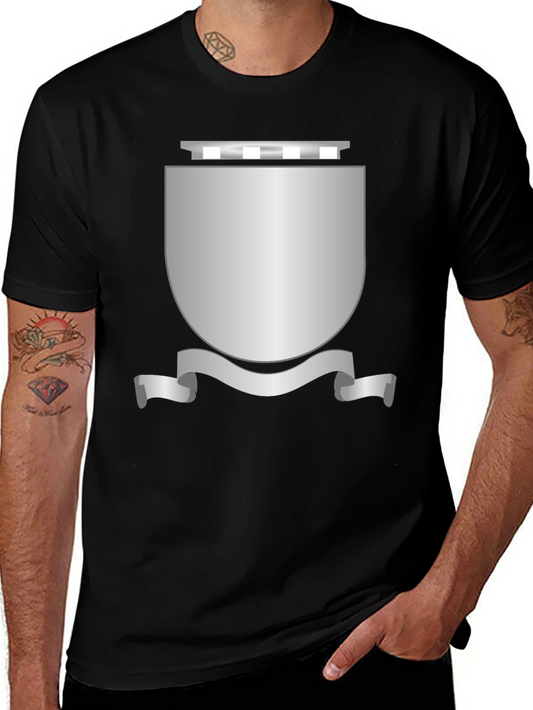 Shield Graphic Black T-Shirt - Classic Design