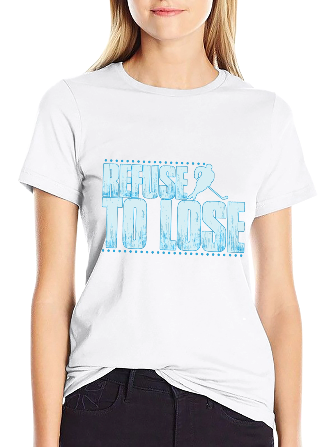Refuse to Lose Hockey Graphic T-Shirt