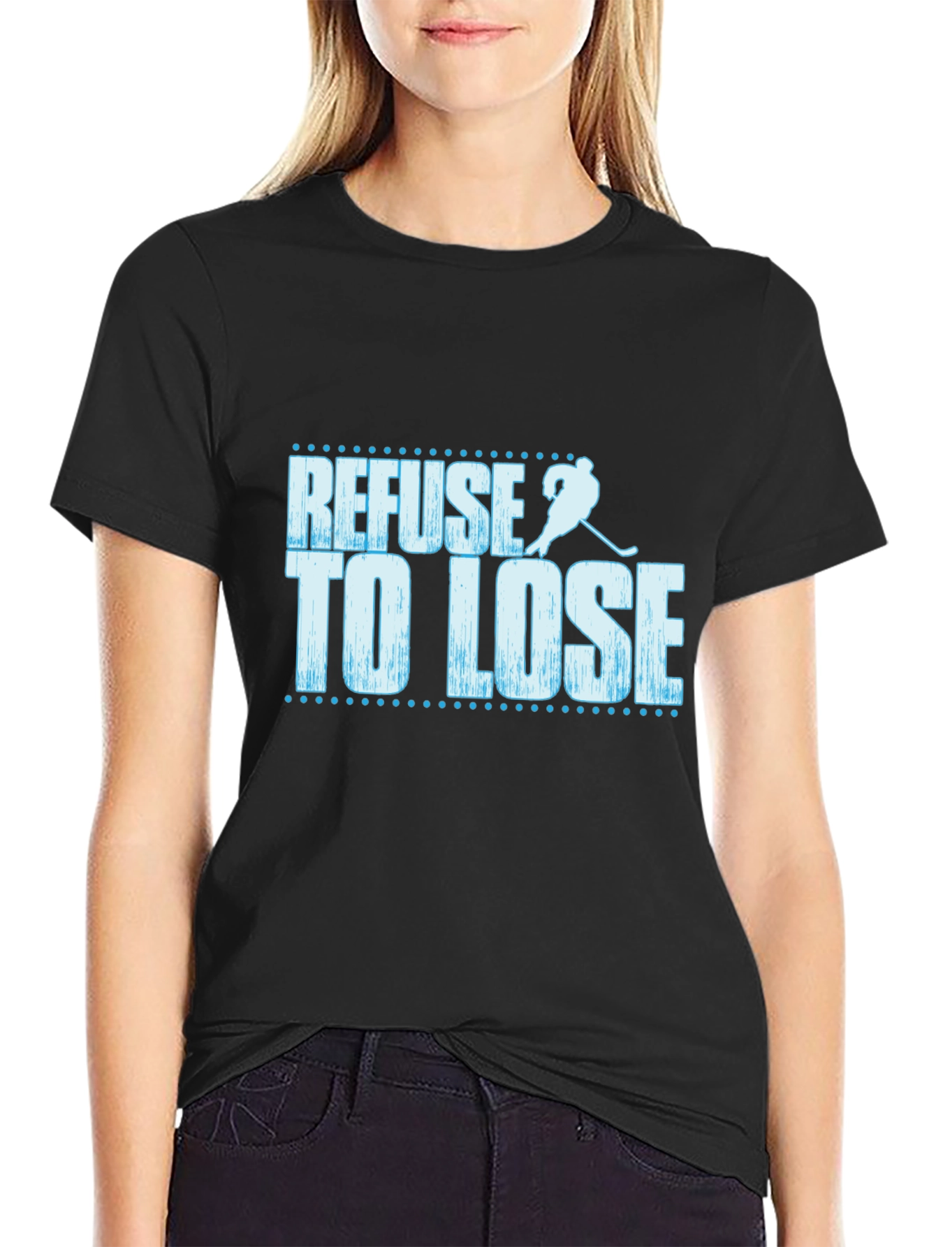 Refuse to Lose Hockey Graphic T-Shirt