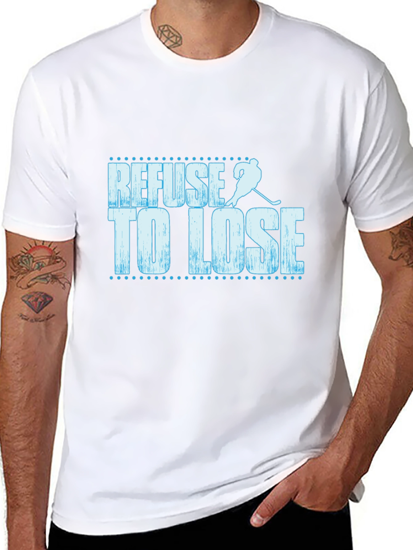 Refuse to Lose Hockey Graphic T-Shirt