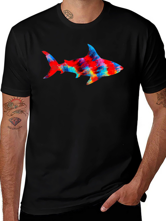 Shark Graphic Black Tee
