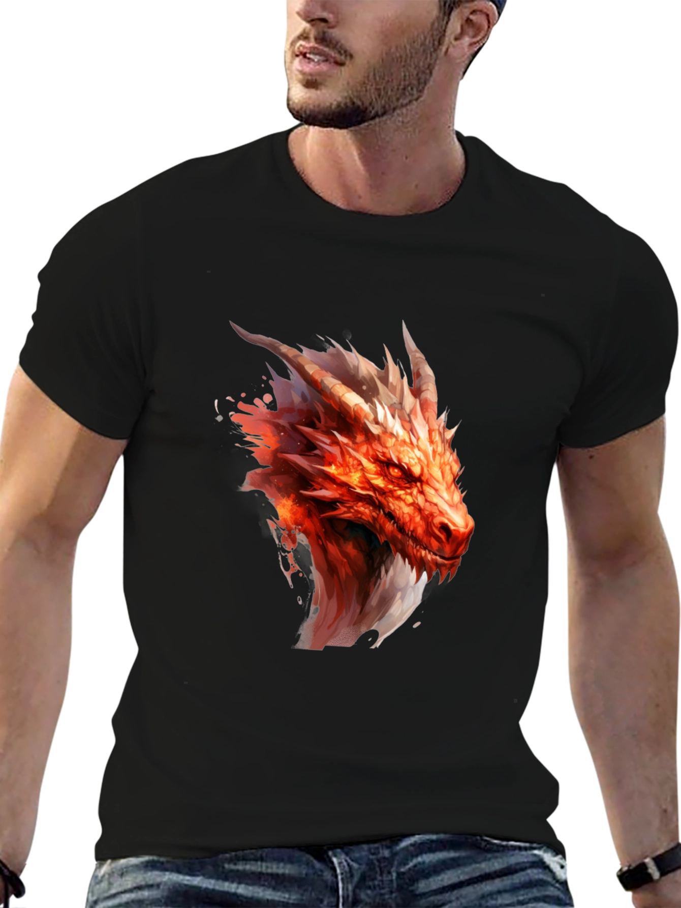 Dragon Graphic Black T-Shirt
