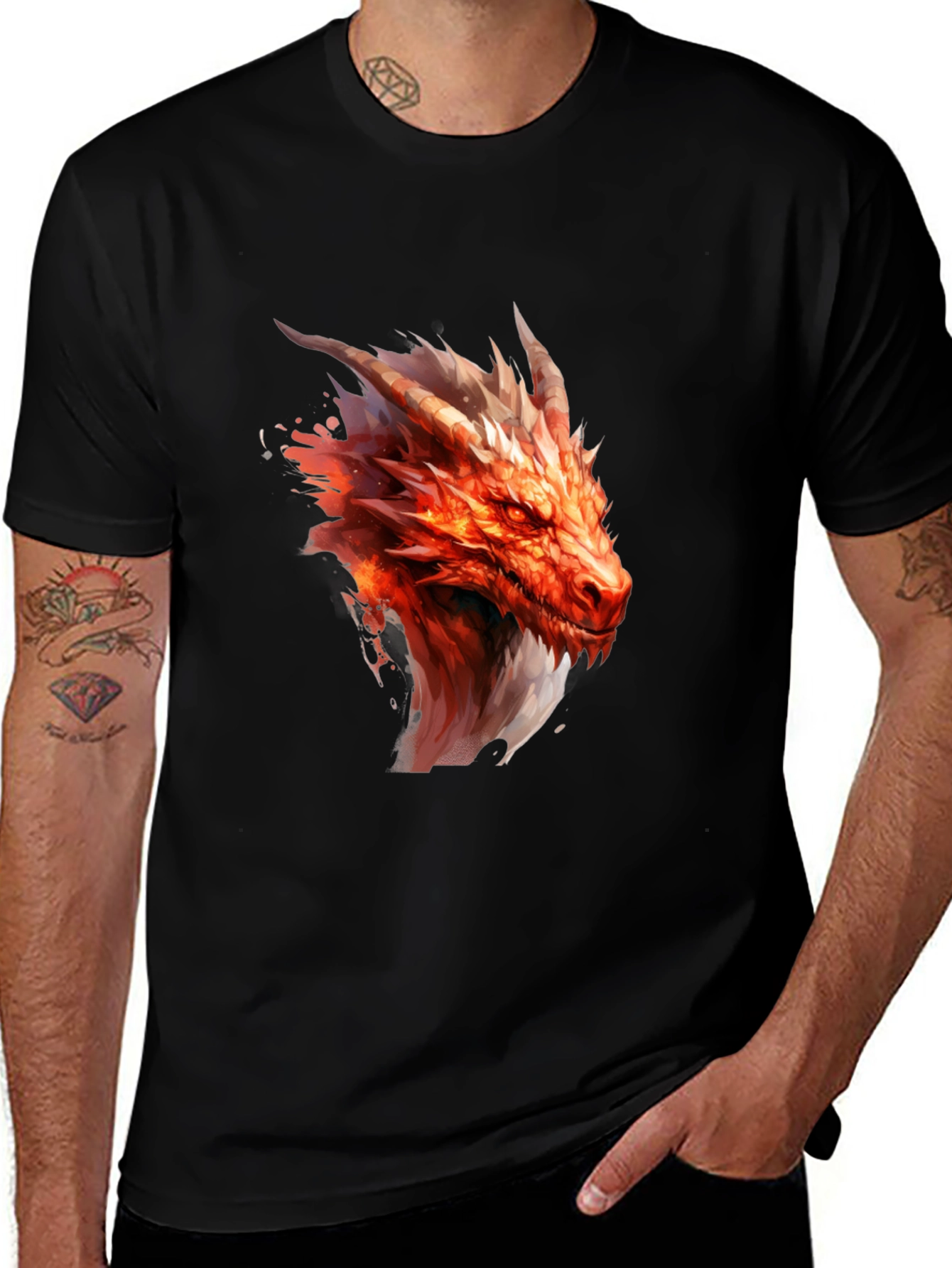 Dragon Graphic Black T-Shirt