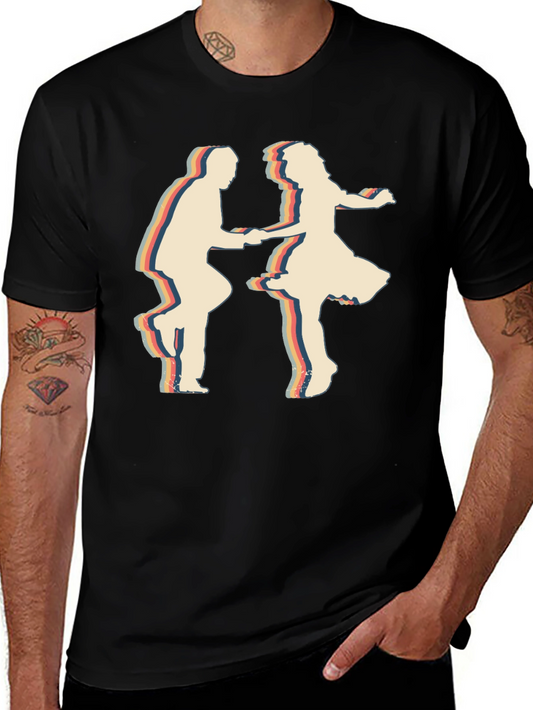 Retro Dance Silhouette Graphic Tee
