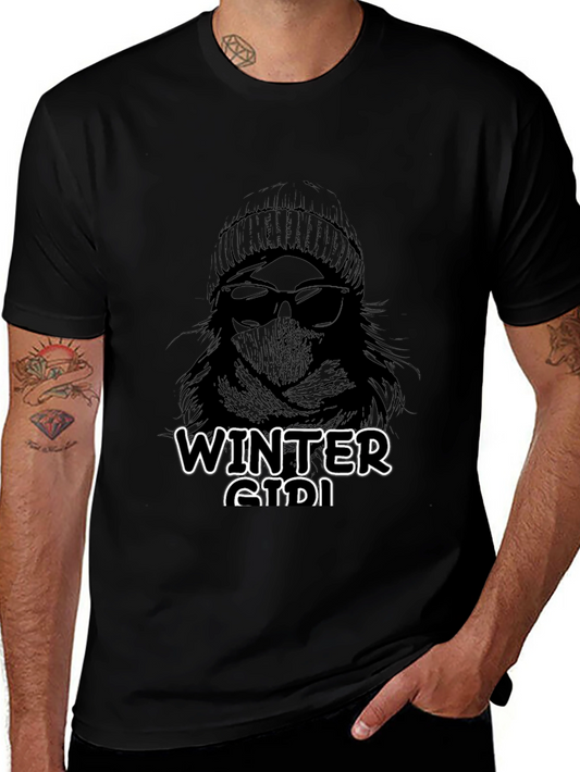 Winter Girl Graphic Tee - Stylish Unisex T-Shirt