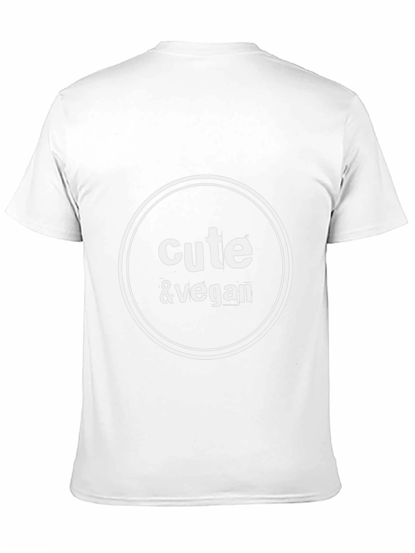 Cute & Vegan Graphic T-Shirt - Black Cotton Blend