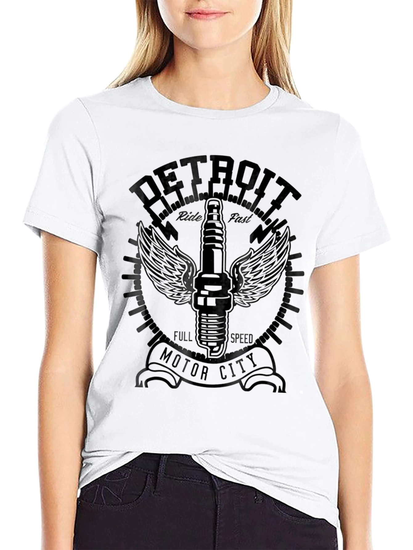Detroit Motor City Graphic T-Shirt