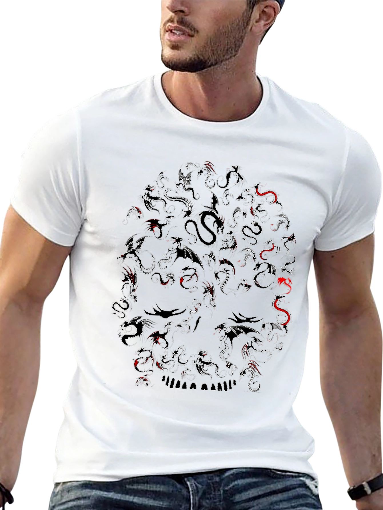 Dragon Skull Black T-Shirt