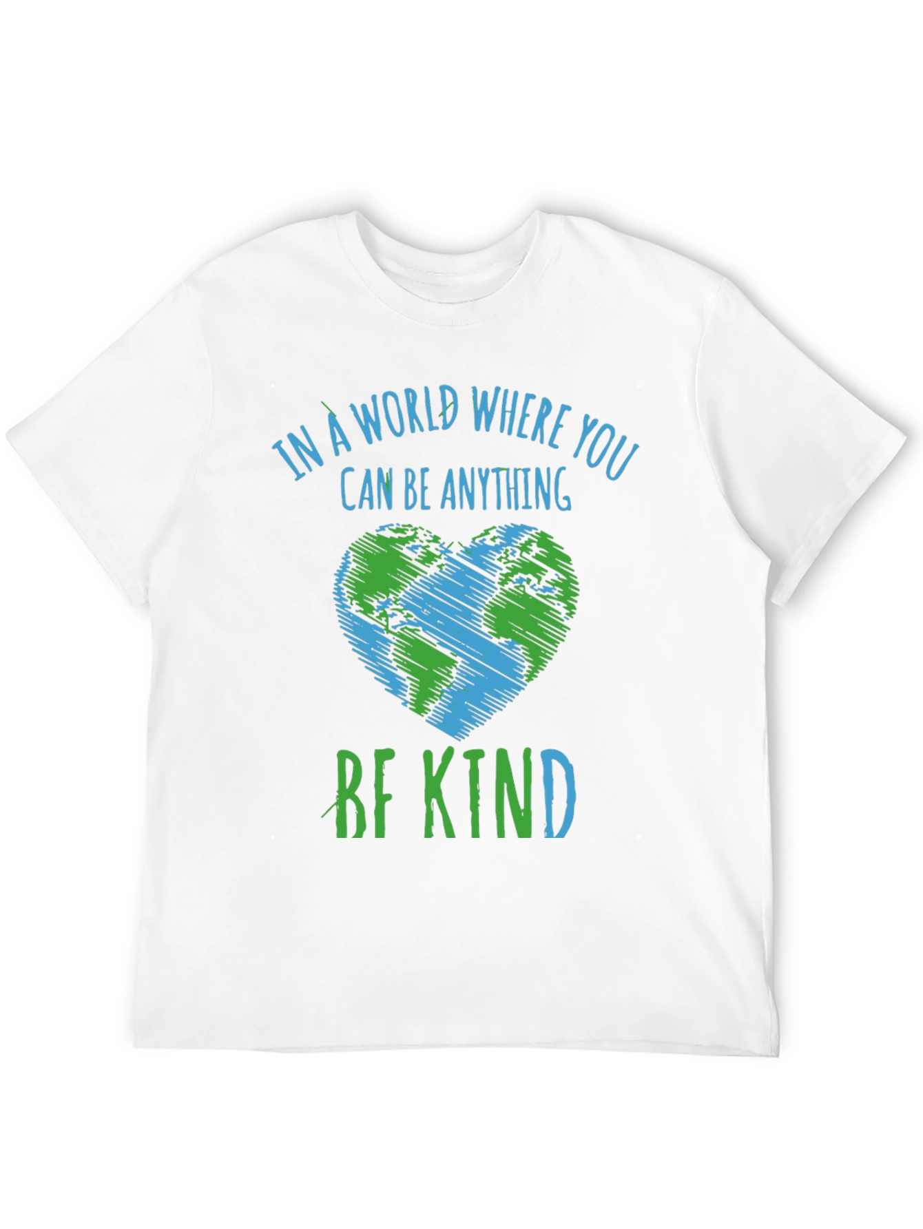 Be Kind World Heart Graphic Tee