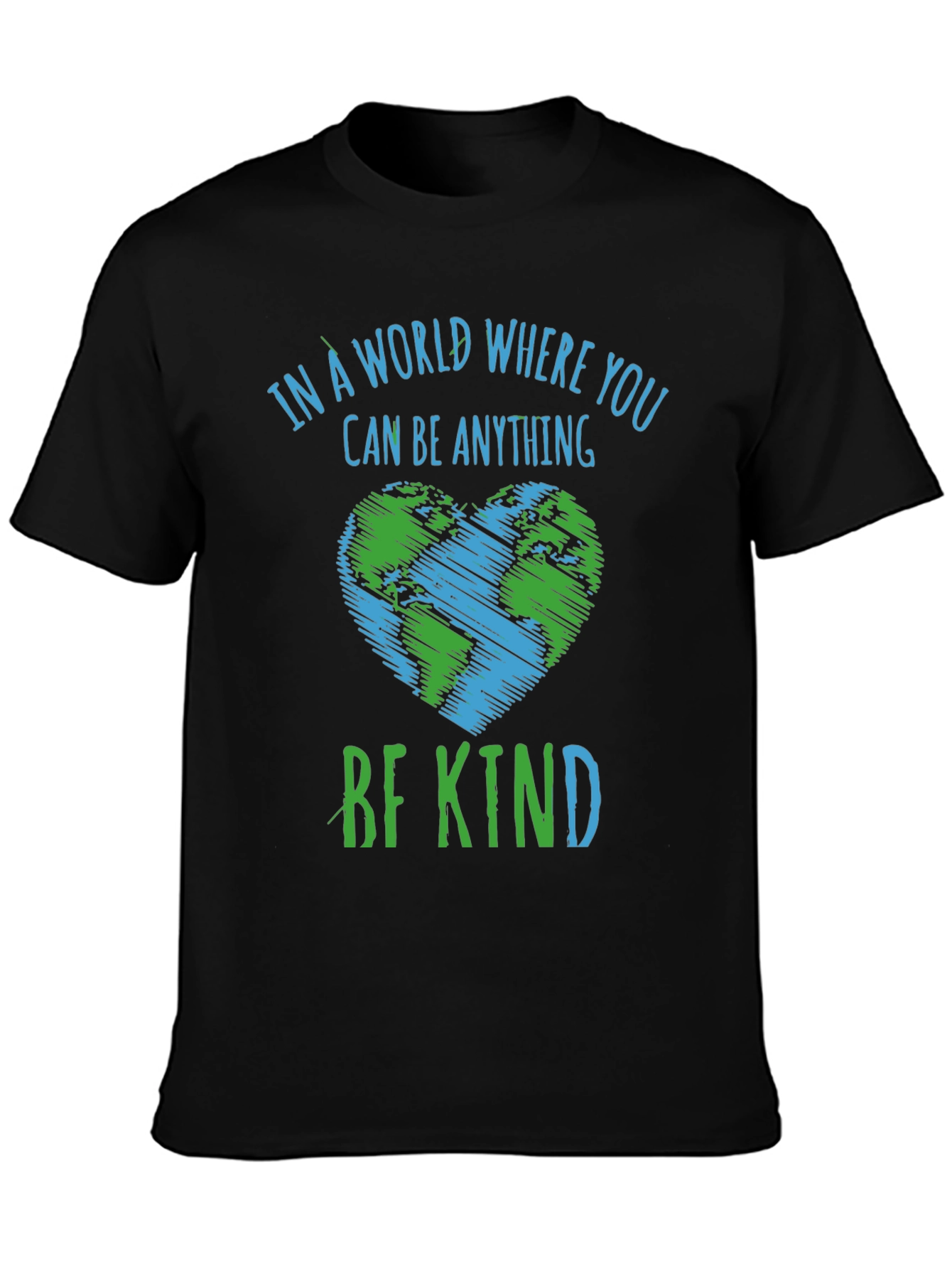 Be Kind World Heart Graphic Tee