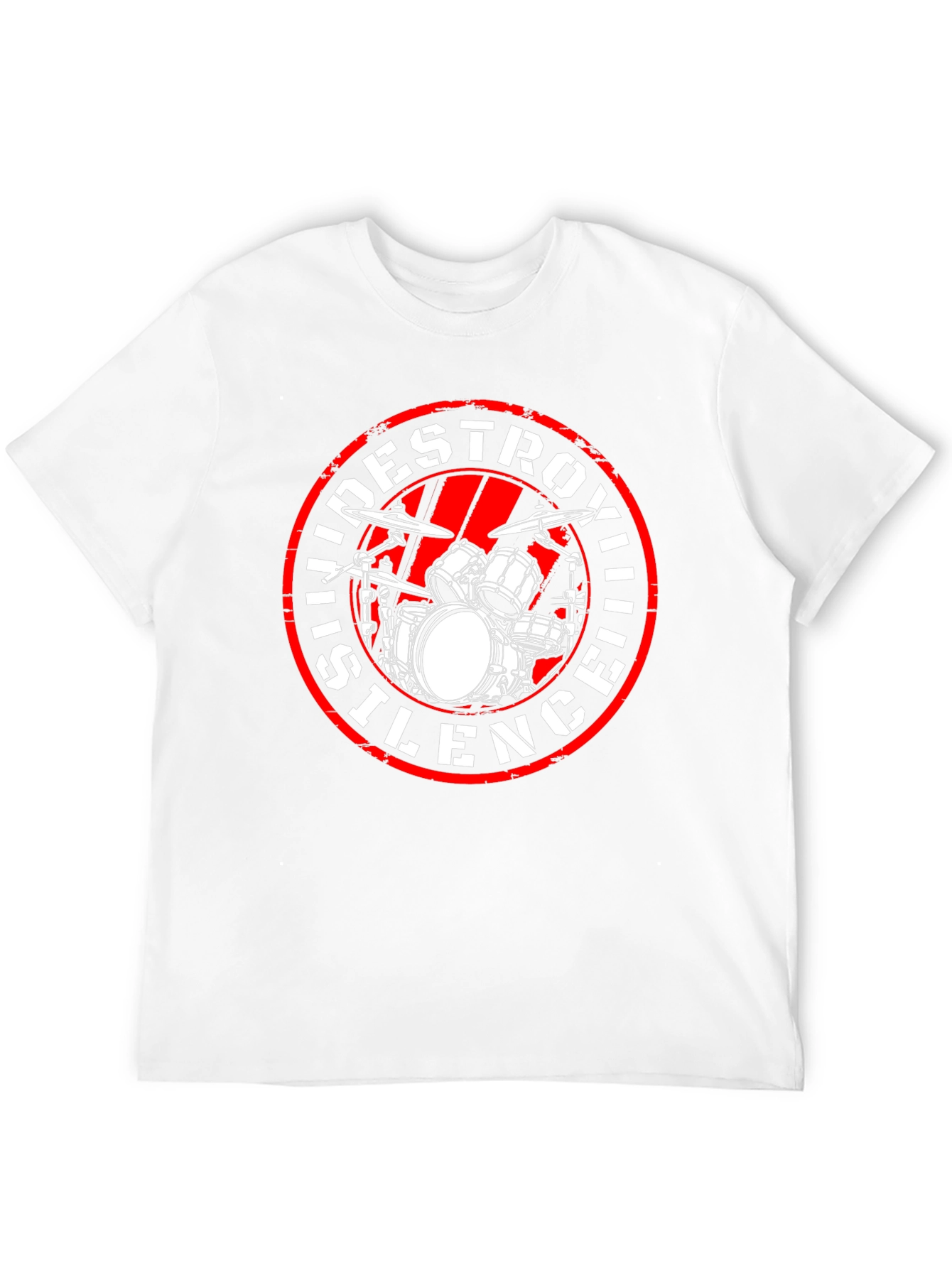 Destroy Silence Drum Kit T-Shirt - Black