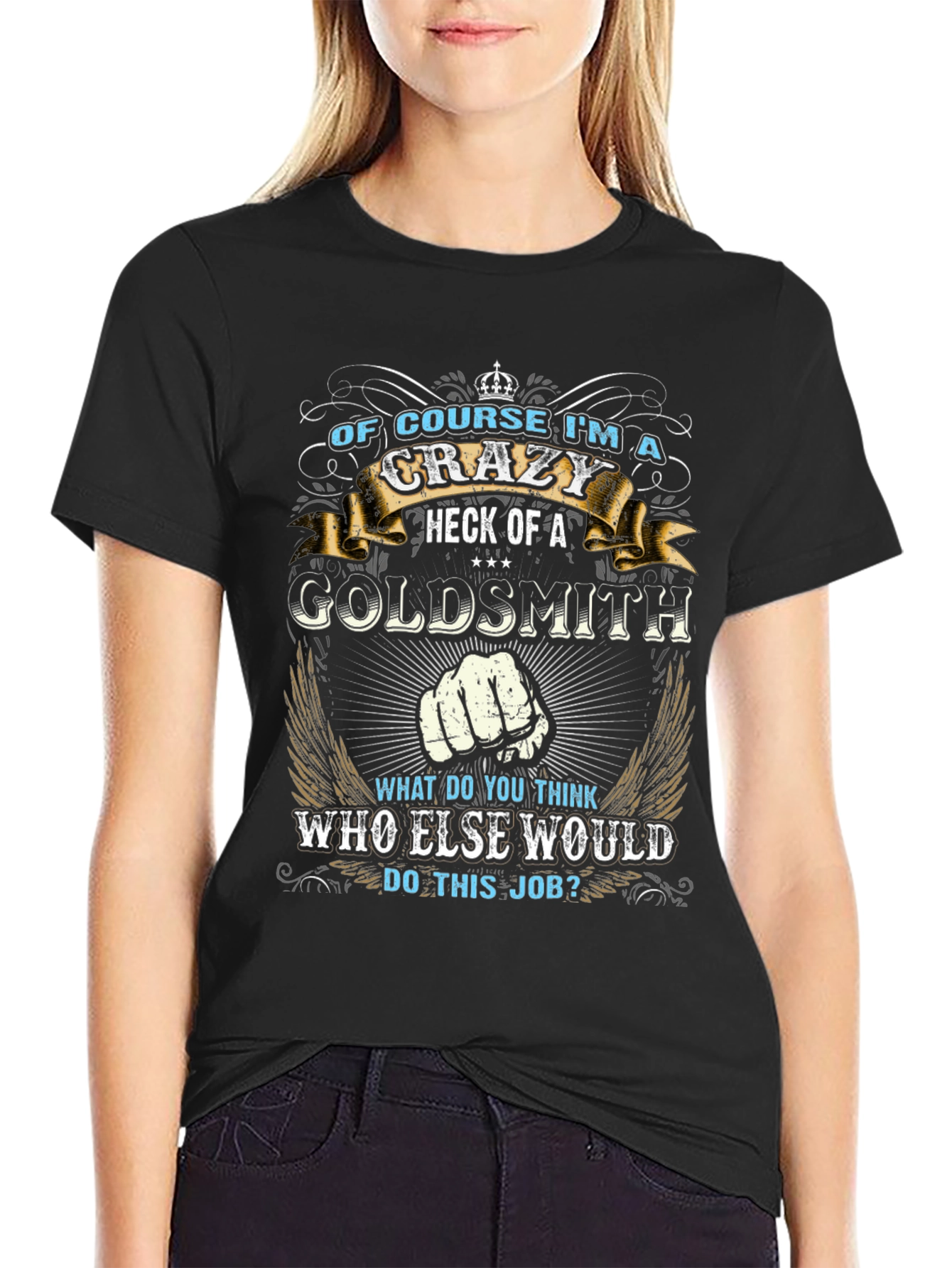 Crazy Goldsmith Graphic T-Shirt - Novelty Tee