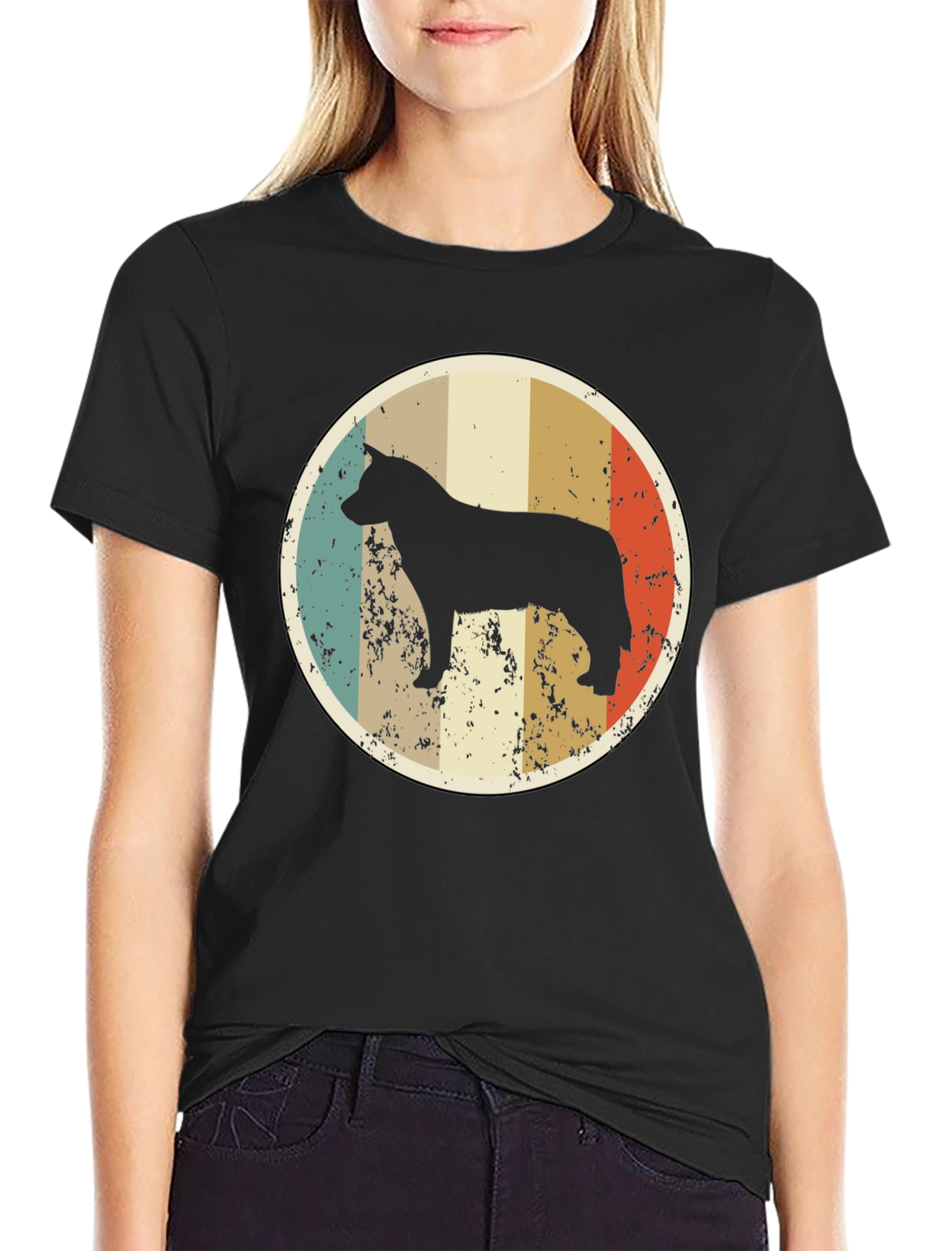 Retro Dog Silhouette T-Shirt