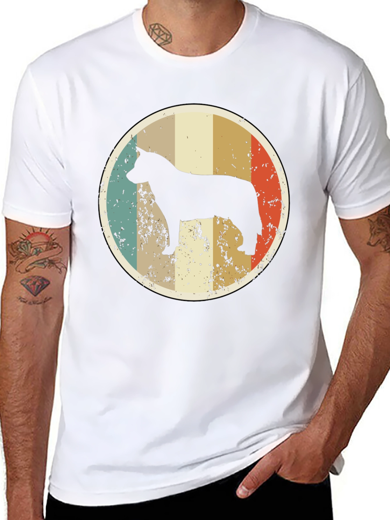 Retro Dog Silhouette T-Shirt