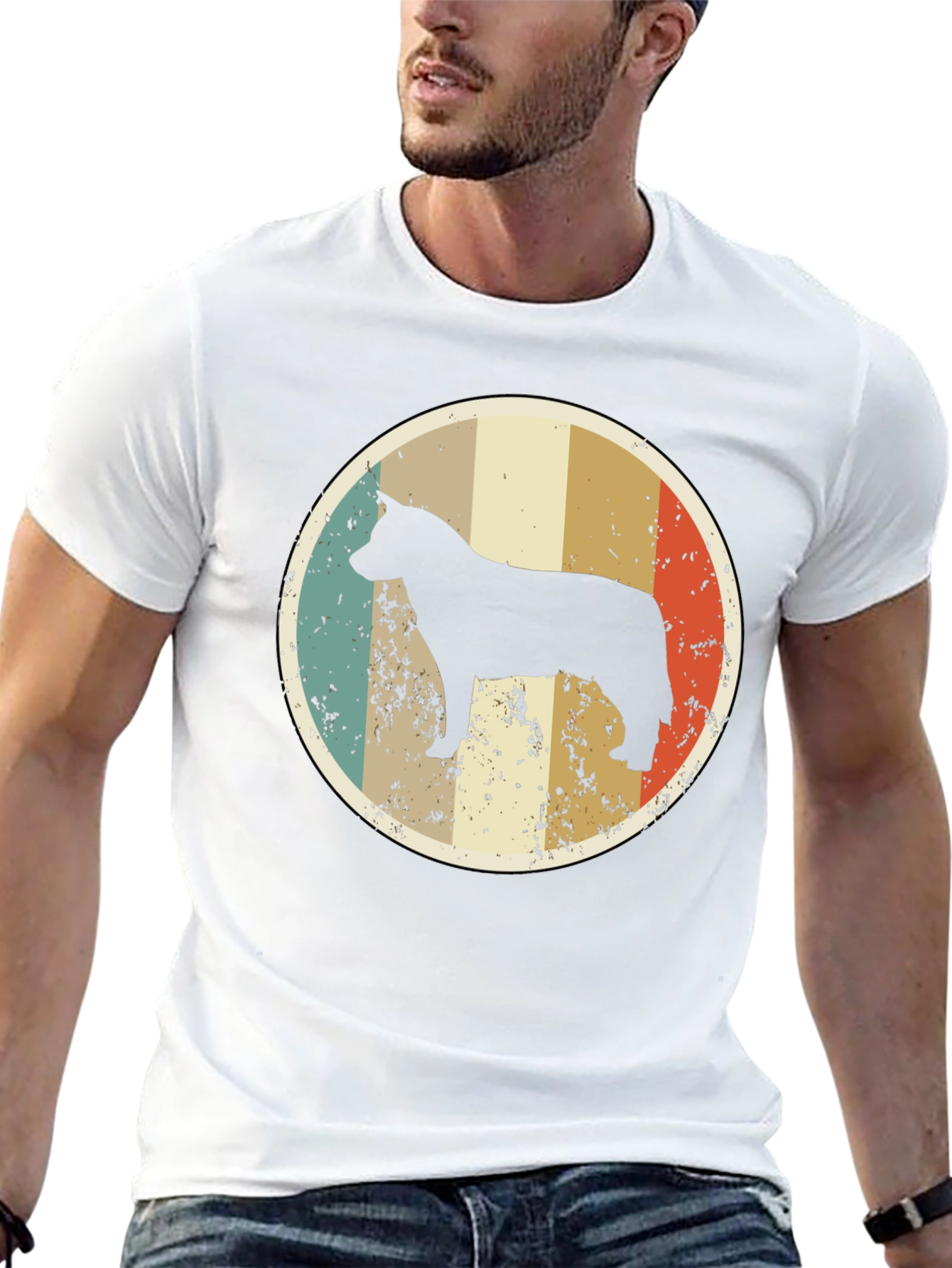 Retro Dog Silhouette T-Shirt