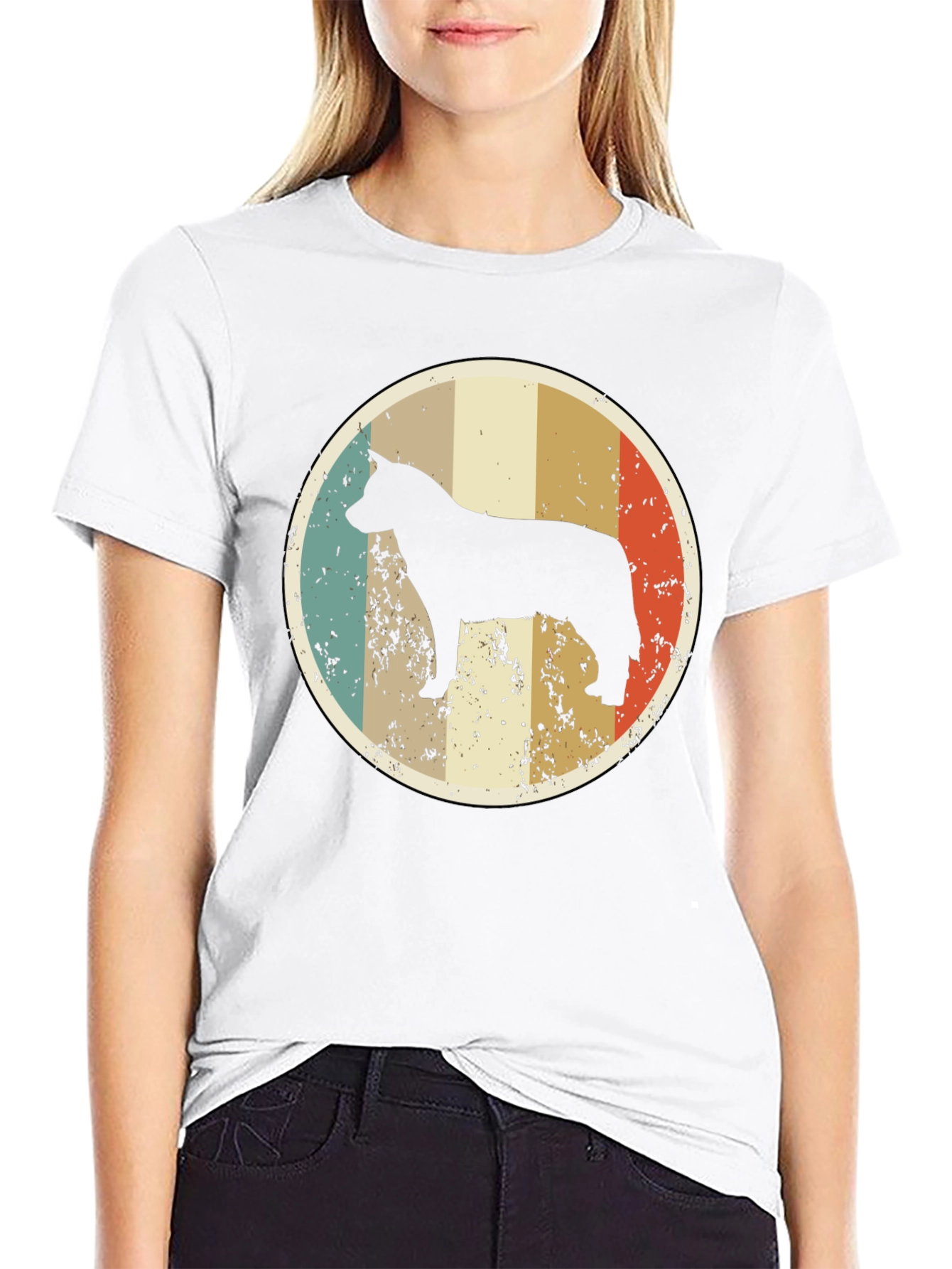 Retro Dog Silhouette T-Shirt