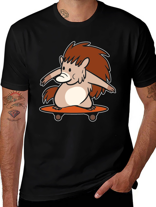 Skateboarding Hedgehog Graphic Tee