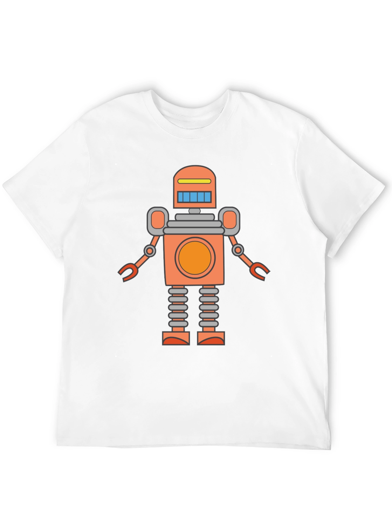 Retro Robot Graphic Tee - Cool Sci-Fi T-Shirt