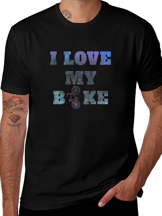 I Love My Bike Graphic Tee - Black