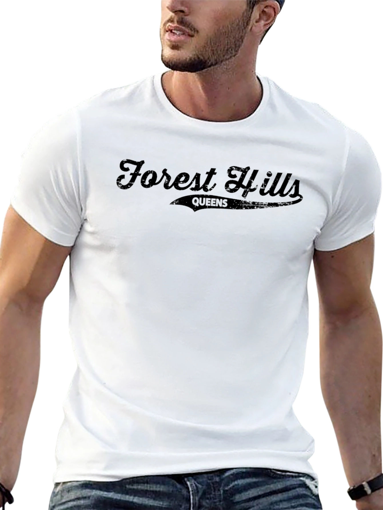 Forest Hills Queens Black Graphic Tee