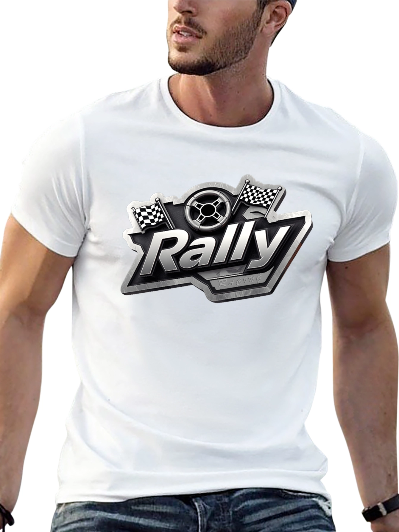 Rally Racing Graphic Tee - Black