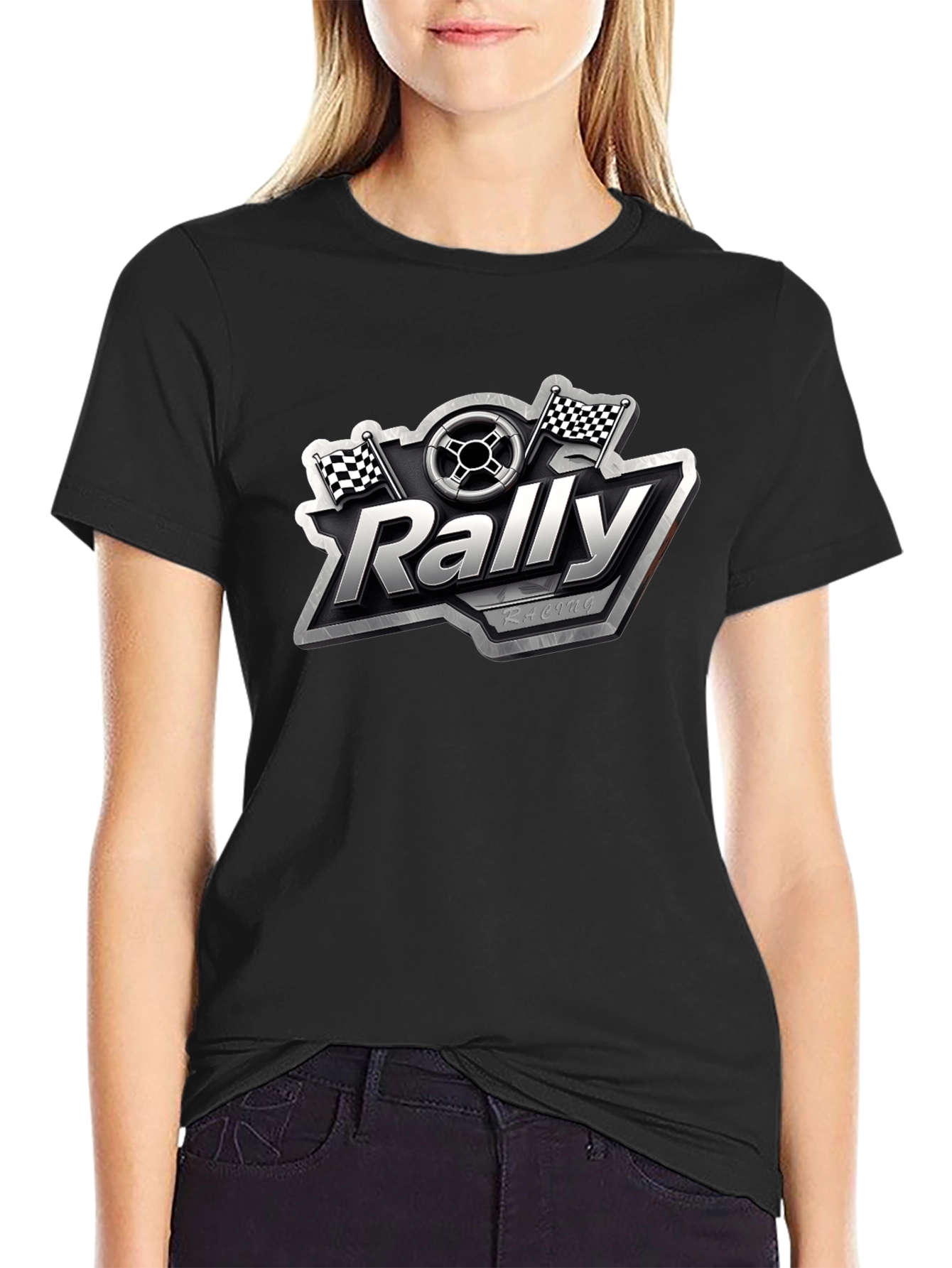 Rally Racing Graphic Tee - Black