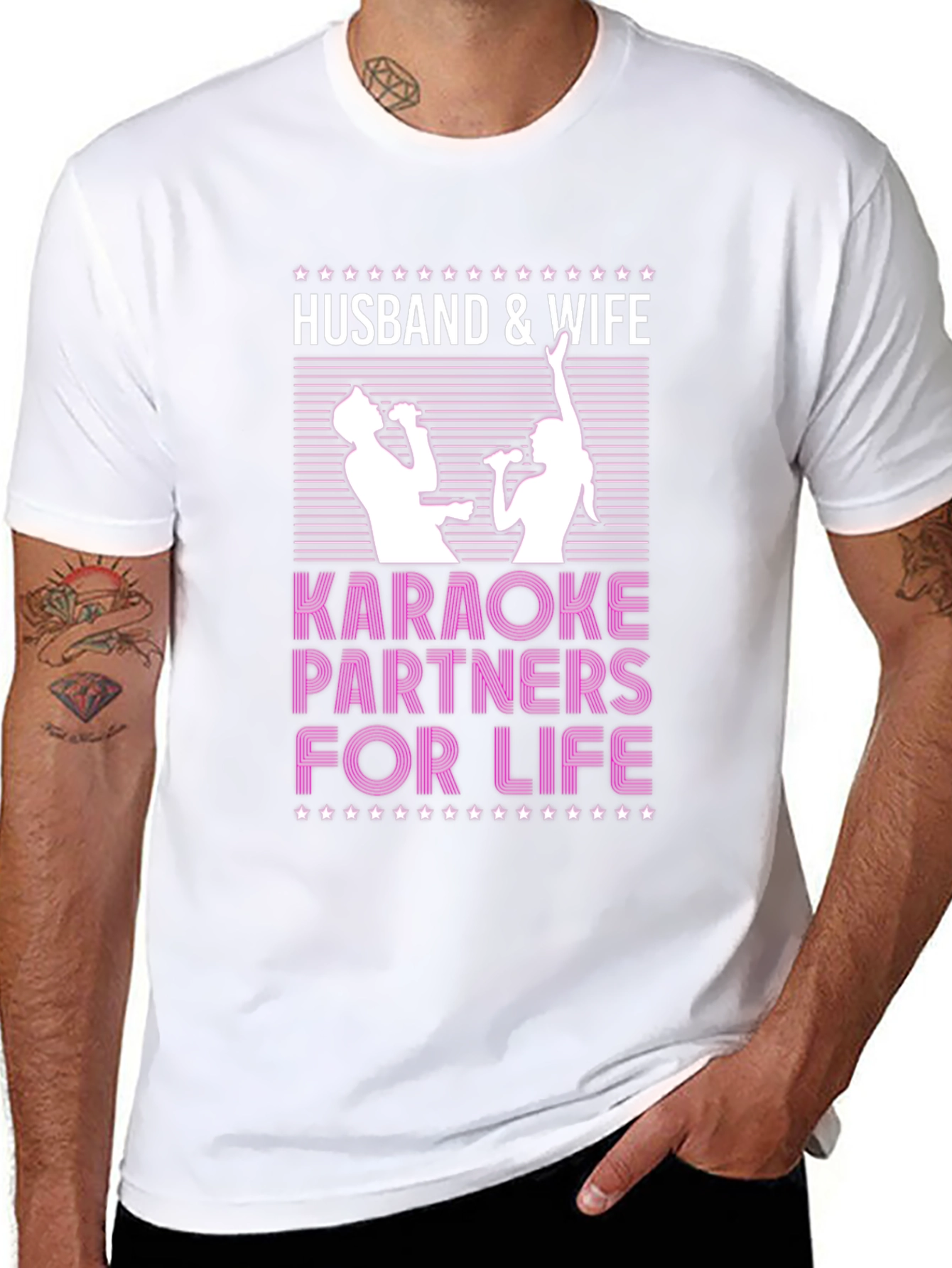 Husband & Wife Karaoke Partners T-Shirt