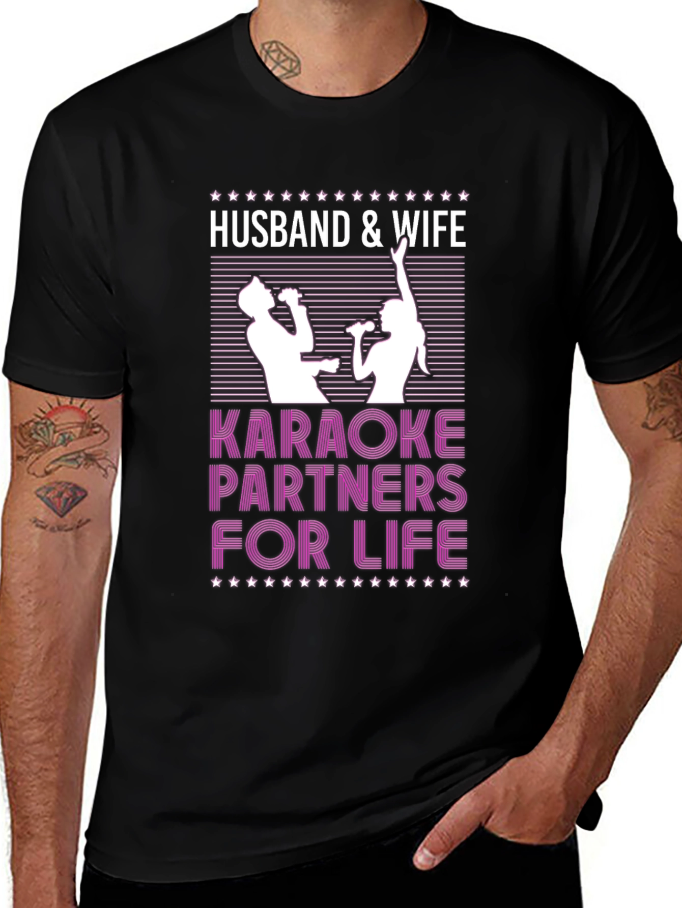 Husband & Wife Karaoke Partners T-Shirt