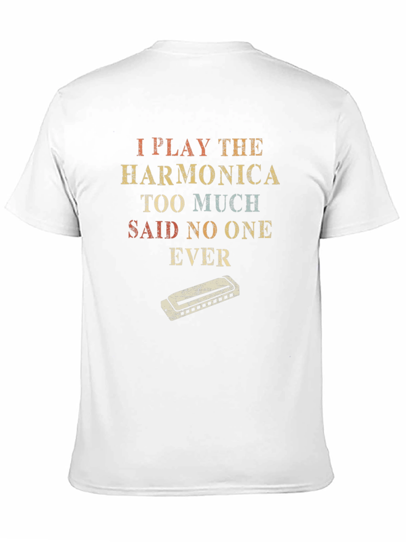Harmonica Player T-Shirt - Funny Music Tee