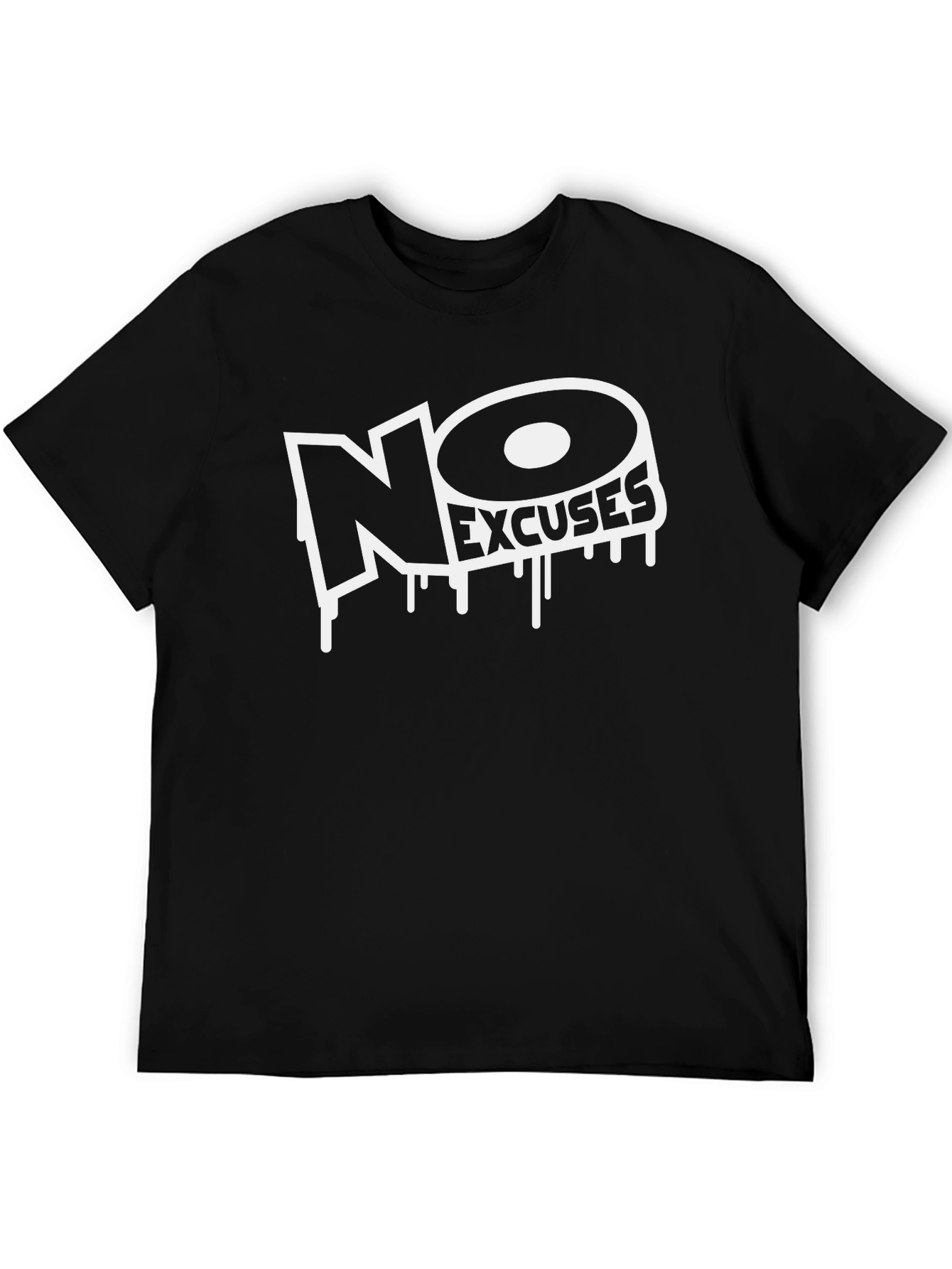 No Excuses Graphic Tee - Black