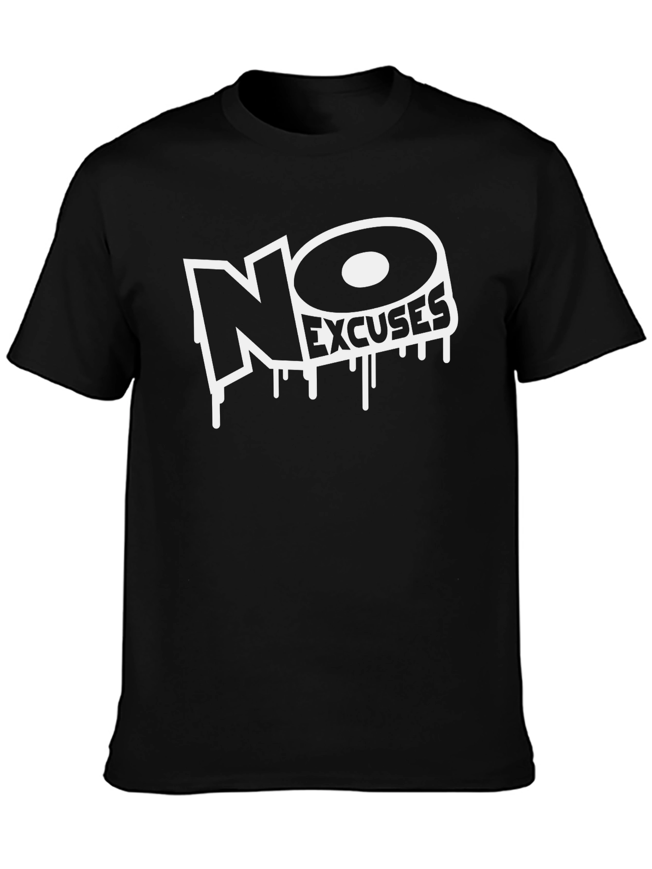 No Excuses Graphic Tee - Black