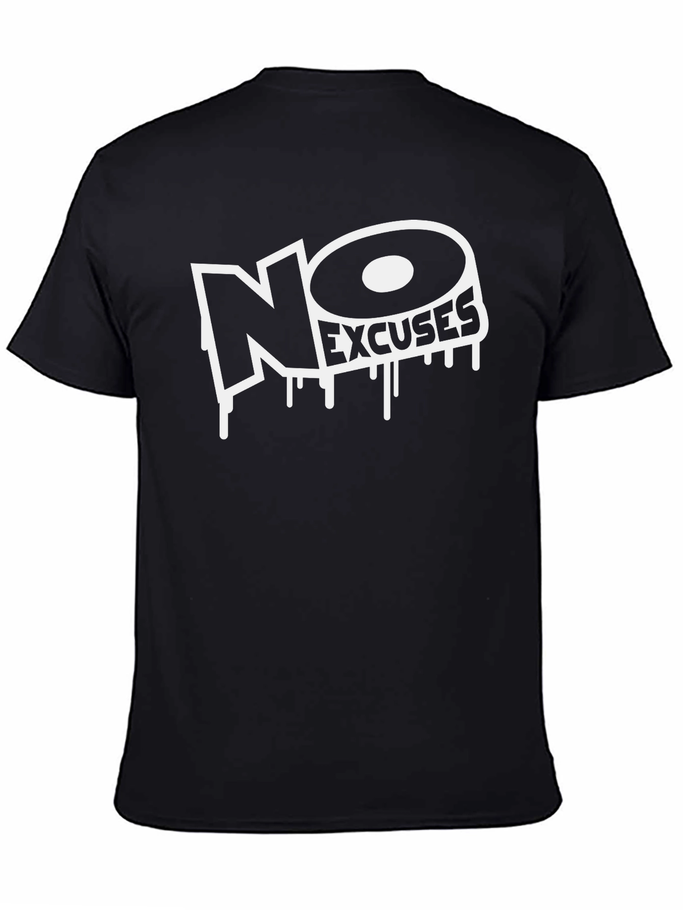 No Excuses Graphic Tee - Black