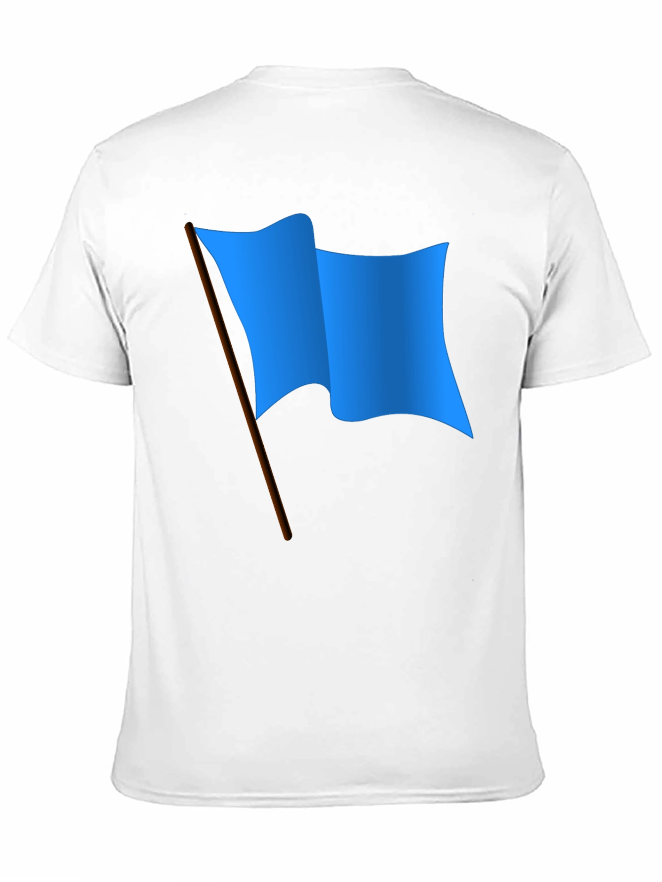 Blue Flag Graphic Black T-Shirt