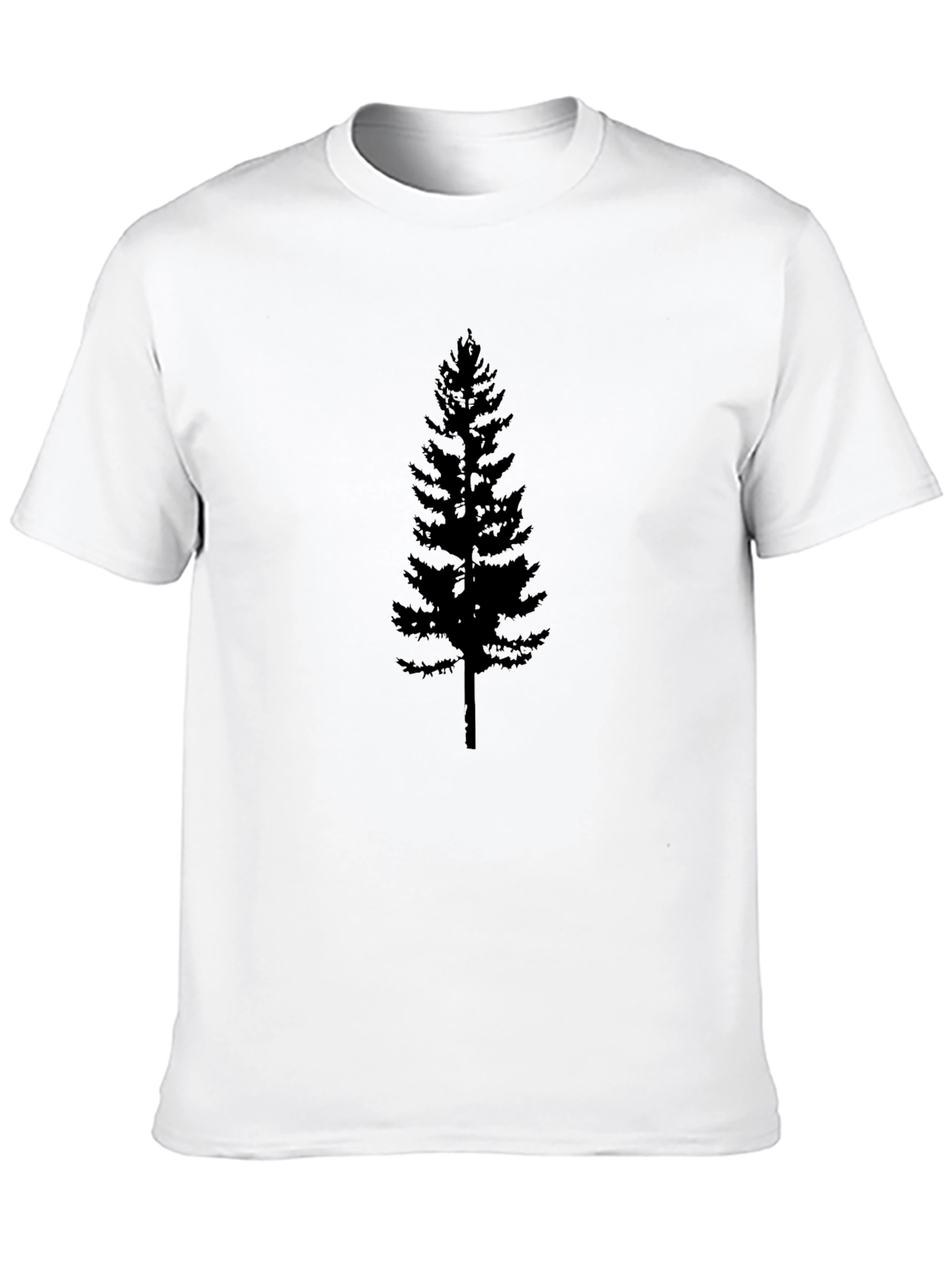 Evergreen Tree Graphic Tee - Black