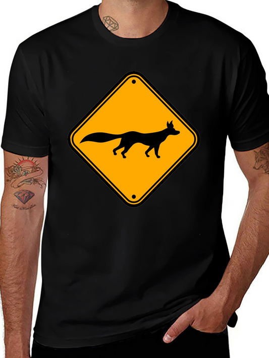 Fox Crossing Graphic T-Shirt - Black Tee