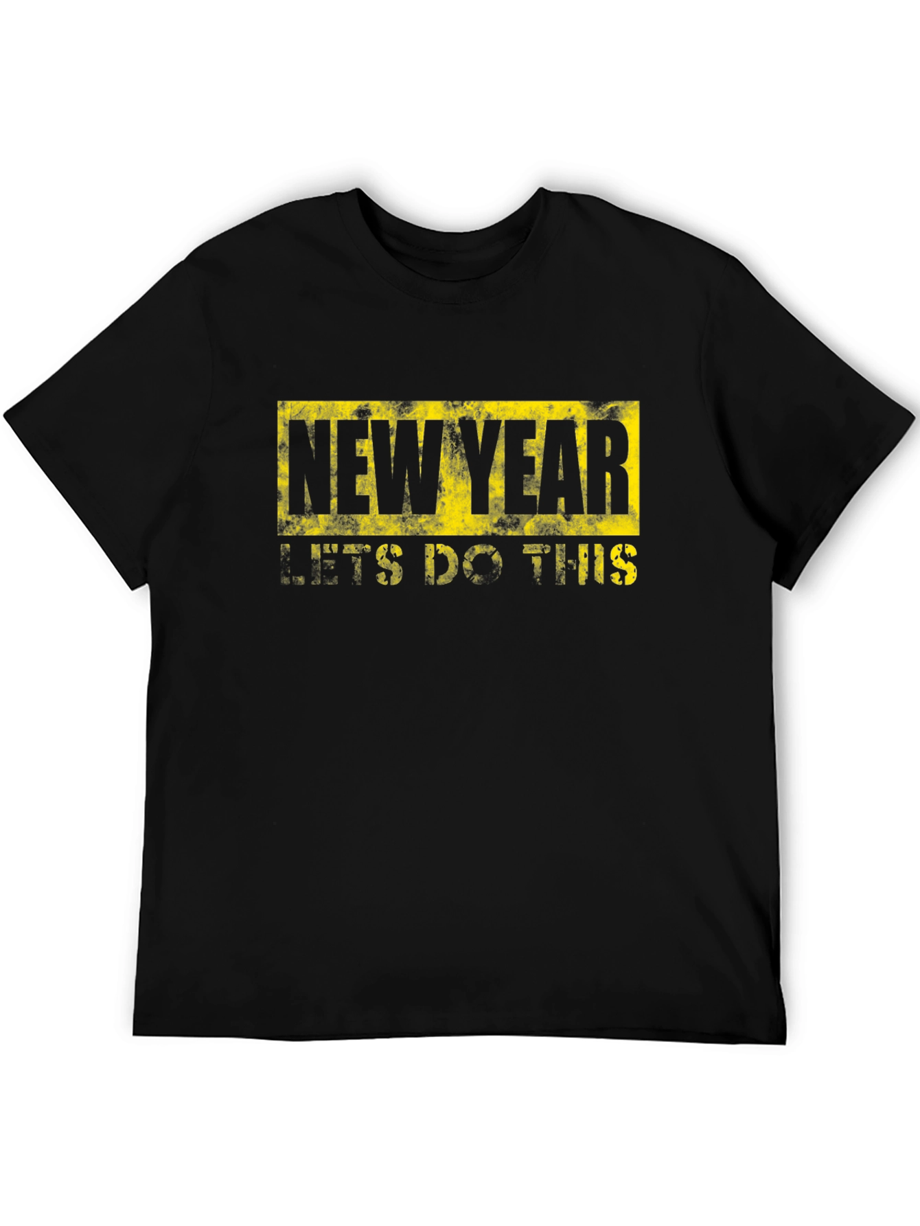New Year Lets Do This Black Graphic Tee