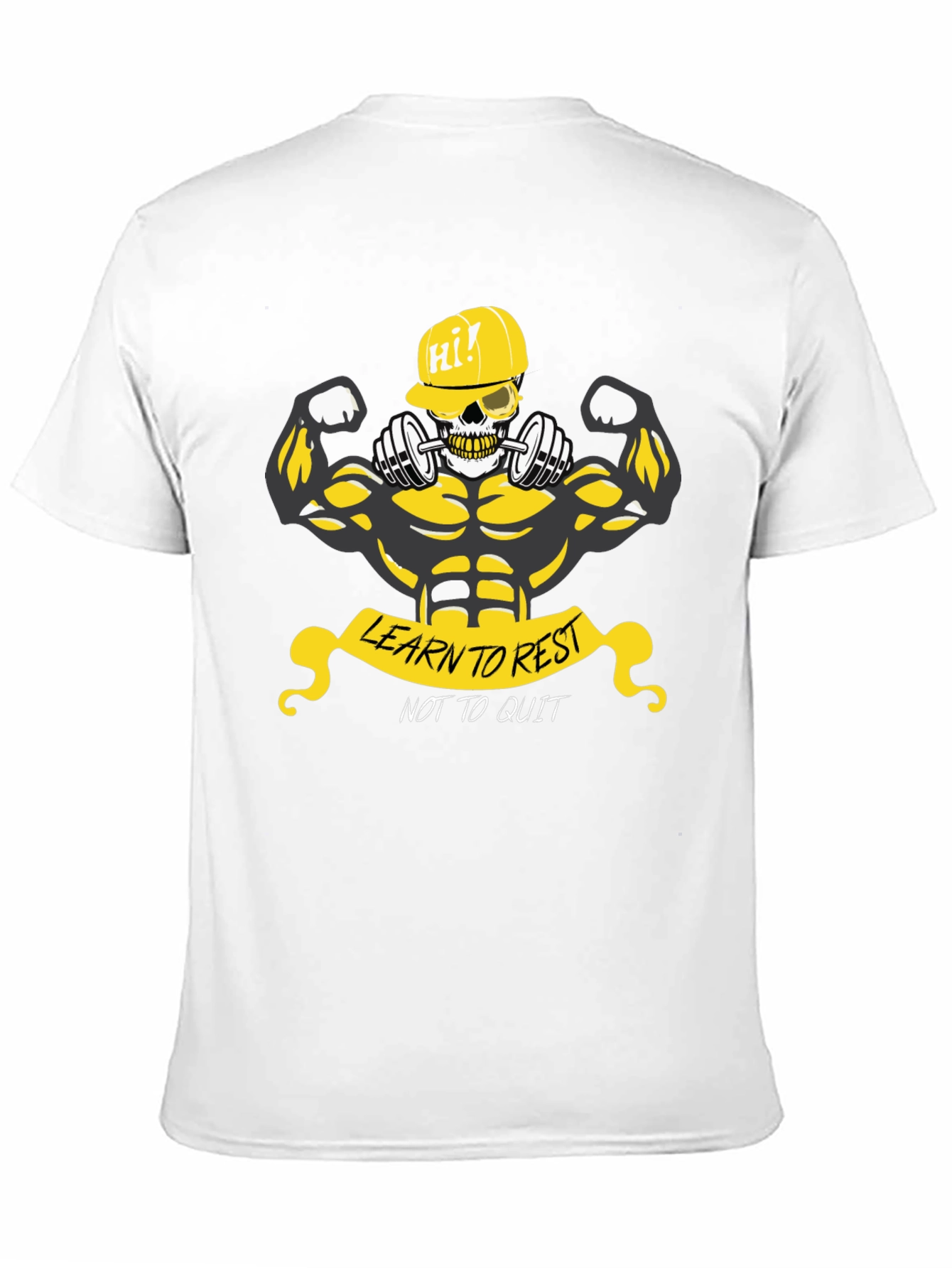 Weightlifting Skeleton Graphic T-Shirt