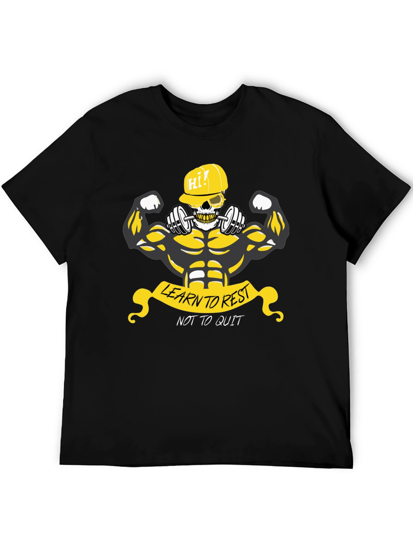 Weightlifting Skeleton Graphic T-Shirt