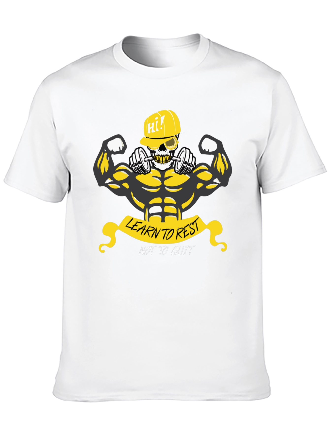 Weightlifting Skeleton Graphic T-Shirt