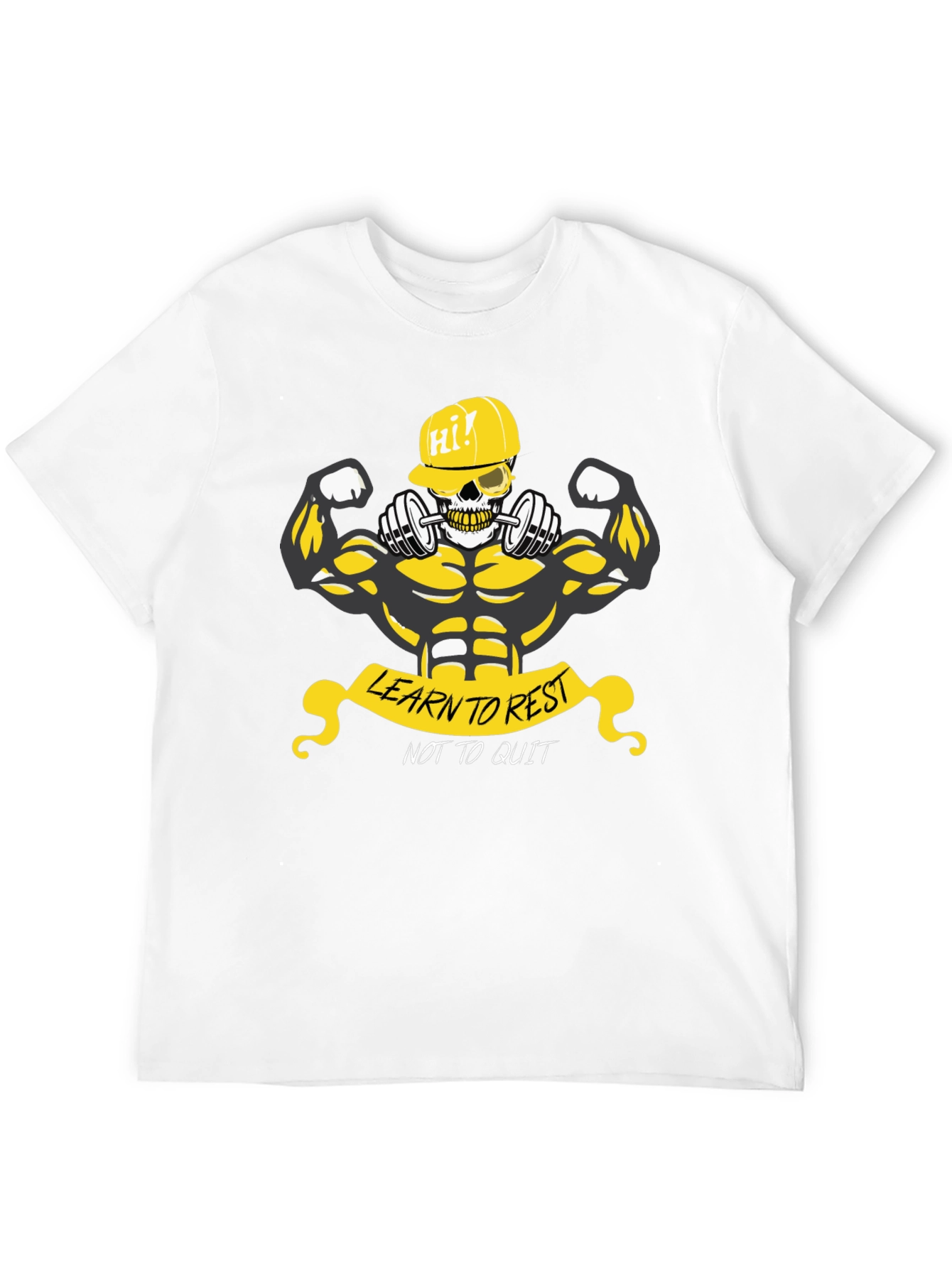 Weightlifting Skeleton Graphic T-Shirt