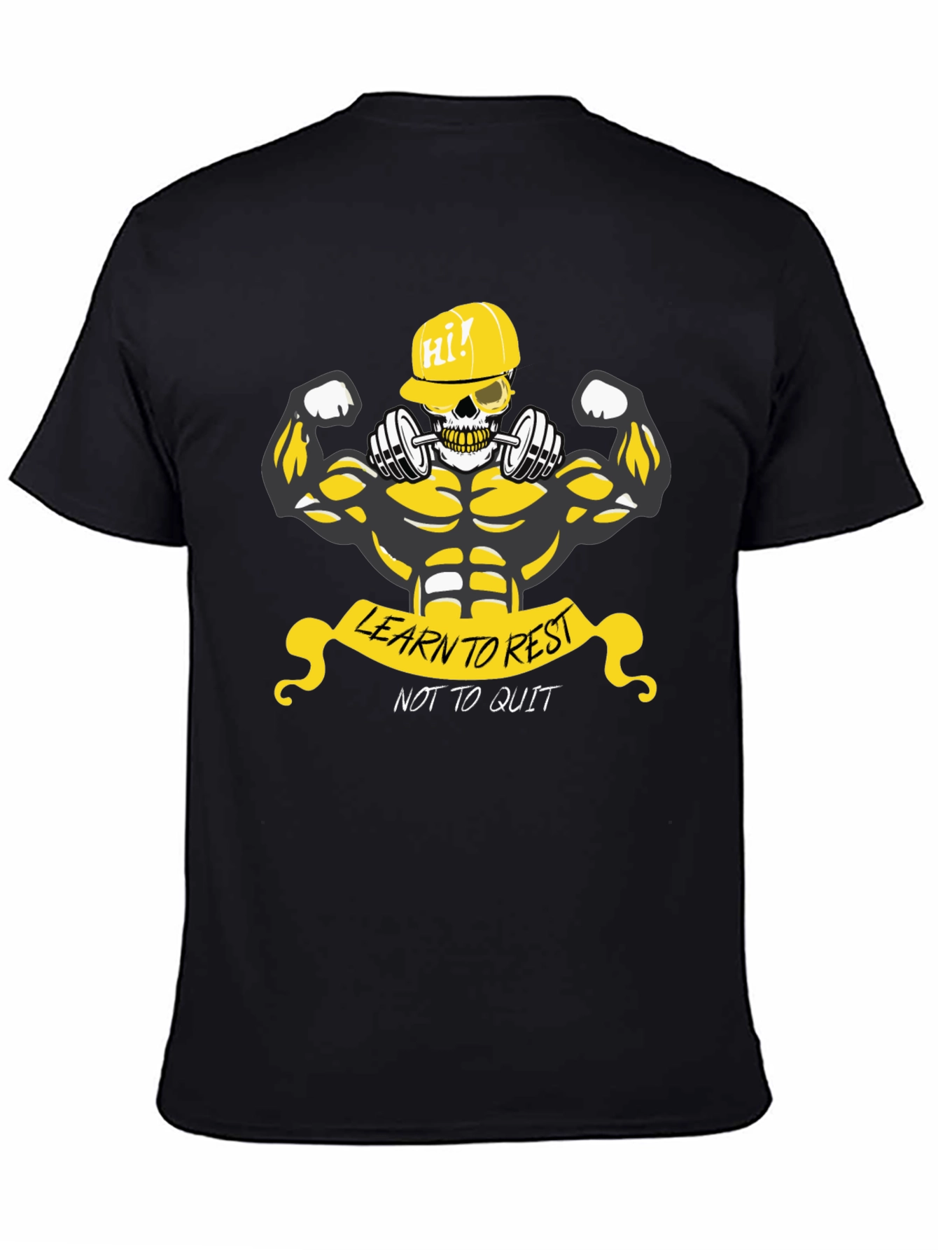 Weightlifting Skeleton Graphic T-Shirt