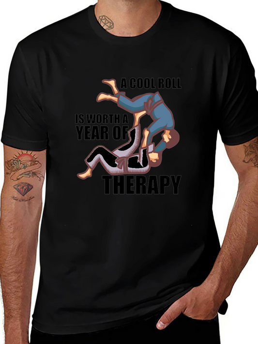 Cool Roll Jiu Jitsu Therapy Graphic T-Shirt