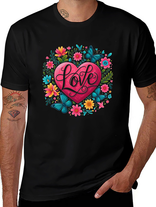 Love Heart Floral T-Shirt