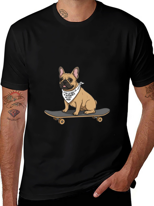Dog on Skateboard T-Shirt