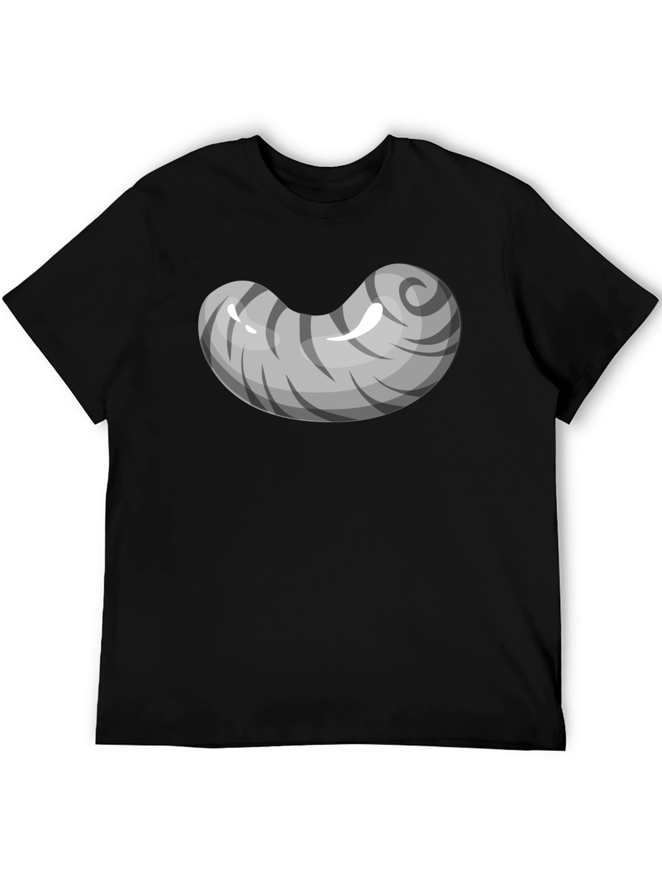 Grey Bean Graphic Tee - Soft Cotton Blend