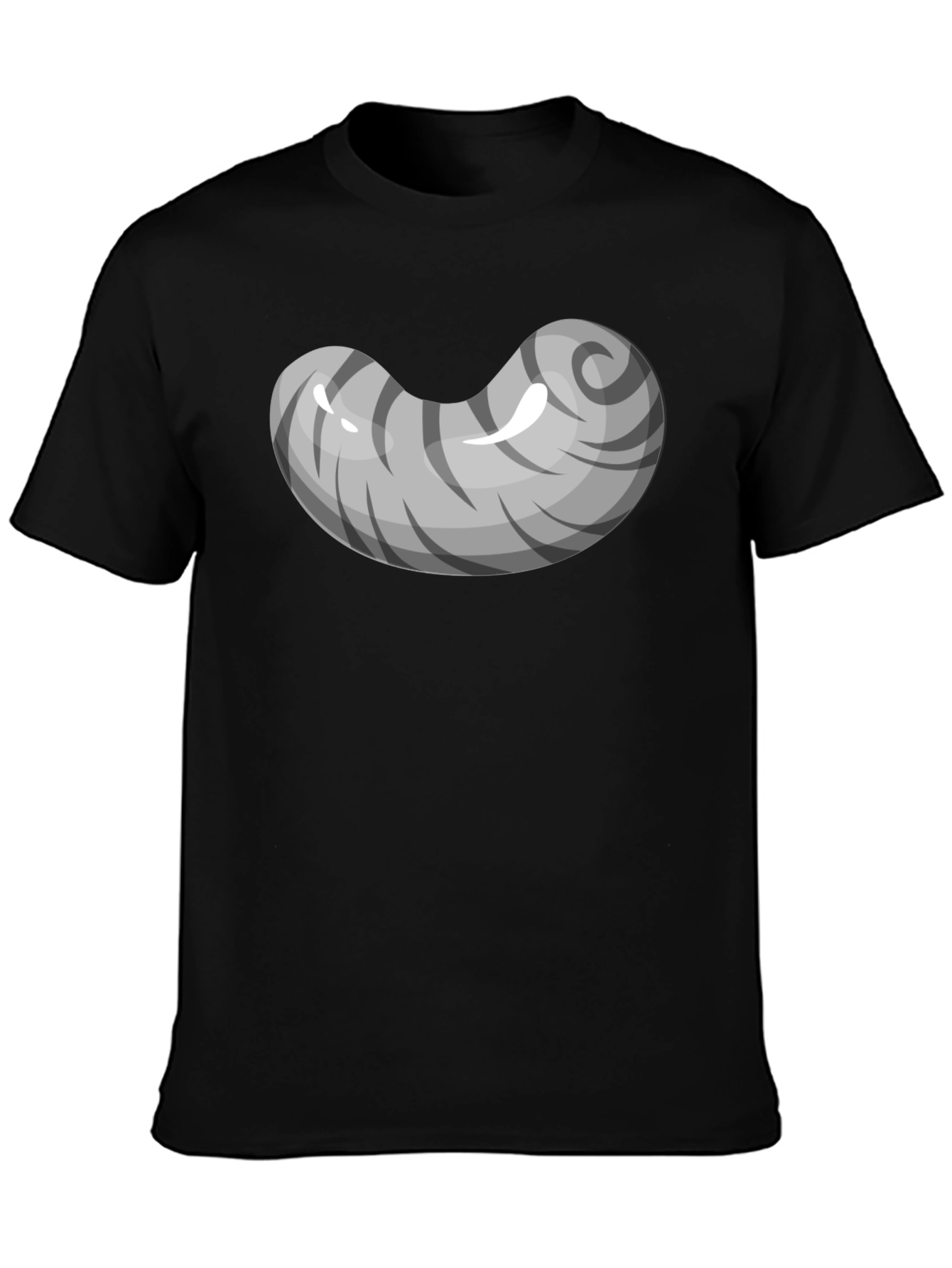 Grey Bean Graphic Tee - Soft Cotton Blend