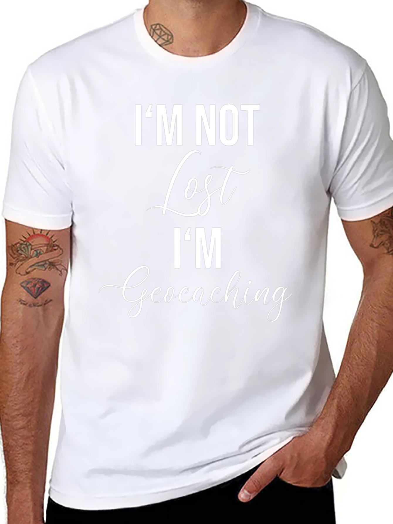 Geocaching T-Shirt - Im Not Lost