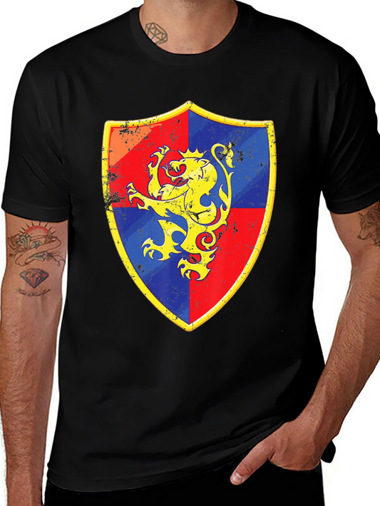 Lion Rampant Shield Graphic T-Shirt